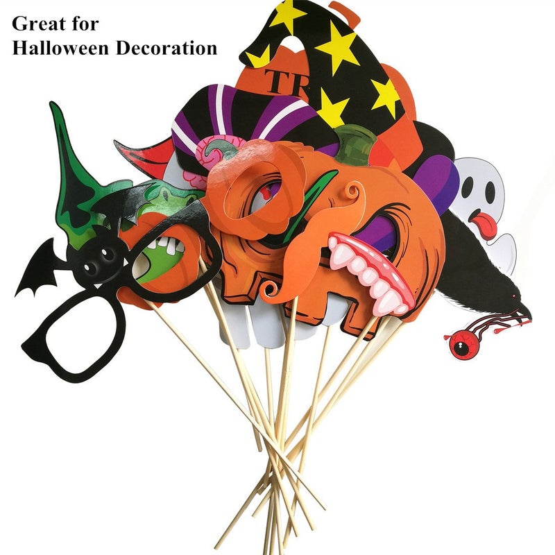 Supocie Halloween Photo Booth Props 27 Pcs for Halloween Decorations - Image 2